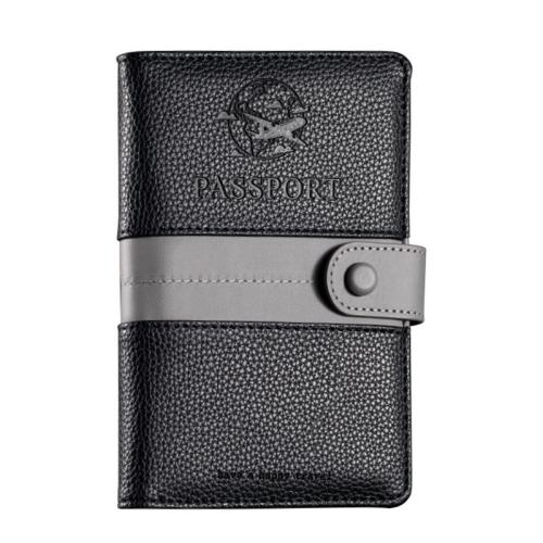 ZR759 Passport RFID PU Bag Travel Document Waterproof Passport Cover Multi Card Wallet Ticket Passport Clip Customized logo