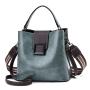 Magnetic Button Custom Bags Tote Soft Leather Ladies Handbags Women Bag Rivet Vintage Fashion Lady Bag CY74322