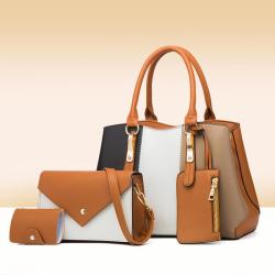 2024 New Multi piece Set Mother Bag Fashion Contrast Color Single Shoulder Handbag