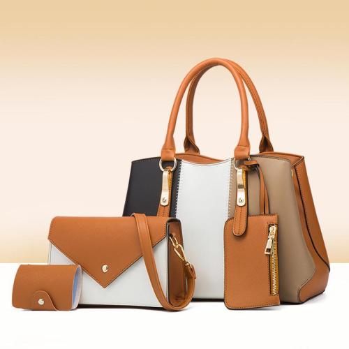 2024 New Multi piece Set Mother Bag Fashion Contrast Color Single Shoulder Handbag
