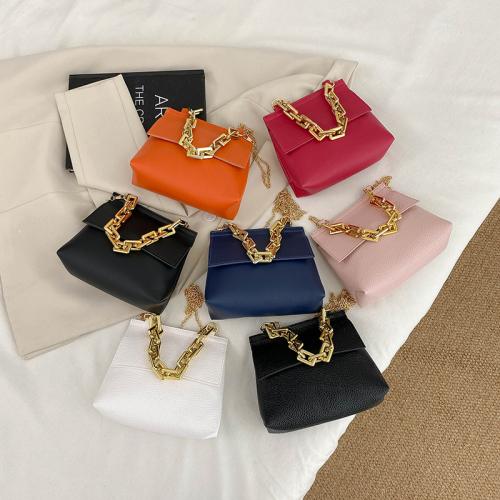 2024 New Foreign Style Small Gold Chain One-shoulder Portable Oblique Cross Bag Foreign Trade Niche Women's Bag Fashion Lady Bag