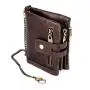 Men's wallet Multi-position wallet Business short check horizontal zipper wallet bag