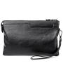 Custom Logo High Quality Luxury Leather Men Envelope Purse Fashion Designer Wristlets Bags Clutch Wallet for Men