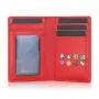 Customized Wallets Front Pocket Minimalist Leather Slim Wallet RFID Blocking Credit Card Case with ID Window