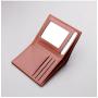 OEW029 Bifold Thin Certificates Wallet Driving License Protective Cover Leather Card Hold Slim Minimalist Money Clip Wallet