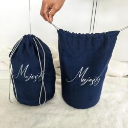 Custom Logo Printing Round Bottom Velvet Suede Gift Drawstring Packaging Bag Soft Velvet Cosmetic Makeup Pouch