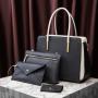 New Colored Women's Handheld One Shoulder Crossbody Mother Bag Three Piece Set