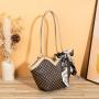 2024 Ladies Fashionable Flower Shoulder Bag Portable Single Handle Handbag Chain Decoration Foreign Trade Small Wholesale Bag