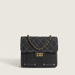2024 New Fashion Solid Color All-Match Women'S Bag Chain Lock Niche Design Leisure Commuting High-Grade Backpack