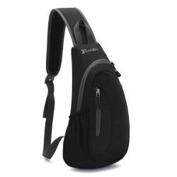 ZF368 Men Crossbody Bag New Outdoor Sports Cycling Hiking Travel Bag Fashion Shoulder Bag Polyester Waterproof Wear-resistant