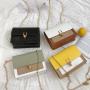 2023 New Small Square Metal Lock Bag With Button Fashion Alligator Pattern Messenger Bag China Wholesale PU Ladies Shoulder Bag