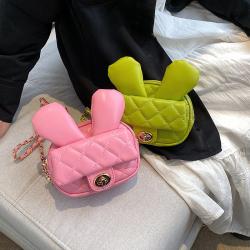 Fashion Ladies Designer Handbags Famous Brands New Style Shoulder Crossbody Bags For Kids Girls Rabbit's Ears Cuty Coin Purse