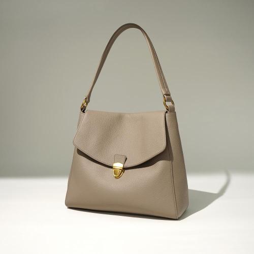 New top layer cowhide versatile single shoulder crossbody large capacity women's bag