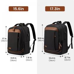 LOVEVOOK casual sports Flight Approved Carry On Backpack with USB Large Business Daybag for women men travel laptop backpacks