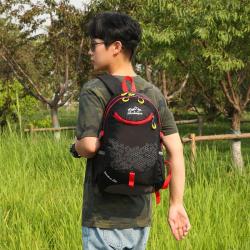 HR368 New Fashion Trend Outdoor Sports Mountaineering Backpack Picnic Waterproof Soft Backpack Solid Color Casual Nylon Backpack