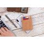 Leather Credit Card Wallet Holder Men Slim Wallet with Money Clip DDP shipping