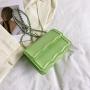 Retro Women's Bag,  New Style Bag, Solid Color Simple Fashion Casual Small Bag, Chain Shoulder Crossbody Small Square Bag