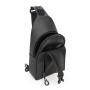 Wholesale Custom PU Leather USB Charging Sport Crossbody Sling Bag Travel Hiking Male Anti-Theft Chest Bag