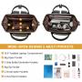 LOVEVOOK womens large capacity leather backpack laptop office bag for women waterproof custom student school travel backpack