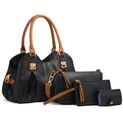 In 2024, The New Retro Bag Three-Piece Set Of European And American Fashion Handbag Shoulder Bag Oblique Span Bag