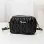 2024 Ladies Fashion Embroidered Cosmetic Bag V-Grain Wavy Diagonal Design Single Handle Portable for Foreign Trade Wholesale