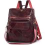KBW025 2023 Hot Selling Soft Leather Patchwork Backpack for Men and Women Daily Commuting Single Shoulder Bag PU Travel Backpack