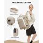 LOVEVOOK 17 inches Large Capacity Airplane Approved Carry on Laptop Backpack 40L Travel Backpack with 3 Packing Cubes for Women