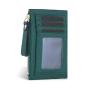 Fashionable Card Holder Wallet Classic Luxury ID Window RFID Blocking Bifold Credit Card Holder with Zipper Coin Pocket