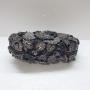 Custom design  2024 black Flower hollow diamond evening banquet crystal bag women's handbag Clutch Purse