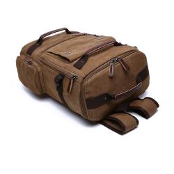 Fashion Men Canvas Laptop Shoulder Backpack Travel Rucksack Sling Bag Cross Body School Back Bag for Man Wholesale