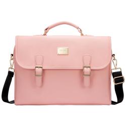 LOVEVOOK OEM Custom 13.3'' Leather Shoulder Messenger Bag Laptop Briefcase for School Work Anti Theft Men Women Laptop Hand Bags