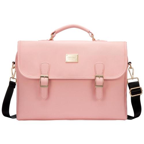 LOVEVOOK OEM Custom 13.3'' Leather Shoulder Messenger Bag Laptop Briefcase for School Work Anti Theft Men Women Laptop Hand Bags