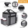 2022 Winter Outdoor Big Jumbo Foldable Tote Insulated Thermal Hot Food Delivery Cooler Lunch Bag With Logo