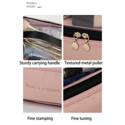 ZF173 New  PU Cosmetic Bag Ladies Fashion Portable Travel Wash Handbag Waterproof Makeup Storage Bag