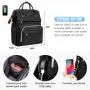 LOVEVOOK Stylish large College Bookbag with pen case Work Travel 15.6 Inch Computer bags 2pcs Teacher student laptop backpacks
