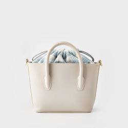 2024 New Arrival Women Fashion Handbags Leather And Fabric Bucket Bags Shoulder Bags Wholesale