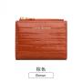 Alligator Soft Leather Short Credit Card Holder Coin Purse  Ladies Wallets  sac tendance 2024 Women's Folding Zipper Wallet