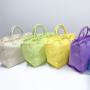 Keymey Factory Direct Supply Fringed Canvas Bags Women Tote Bags with Zipper inner Pocket Large Size Handbag