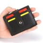 ZHF038 PU Men's Lychee Pattern Card Bag Women's Portable Zipper Zero Purse Small Buckle Card Bag Bank Card Holder