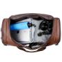 Customized Outdoor Handbags Fitness Sport Bags With Shoe Compartment PU Leather Travel Duffel Bag for Men