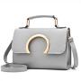 ZR786 Woman PU Retro Bag Daily Life Girl Horizontal Color Block Square Single Bag Girl Magnetic Button Underarm Versatile Bag