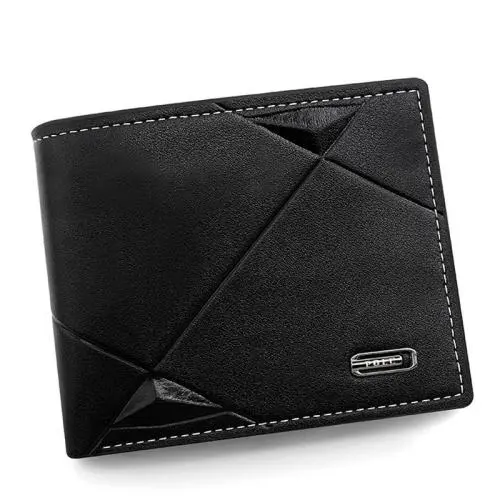 ZR409 2023 New Spot Men's Wallet Men's Short Multi Card Fashion Casual Wallet Men's Youth Thin Three Fold Horizontal
