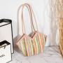 2024 Fashion Lady's Straw Bag Single Handle Cross Border Wholesale Vegetable Basket Handbag Irregular Shoulder Underarm Bag