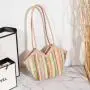 2024 Fashion Lady's Straw Bag Single Handle Cross Border Wholesale Vegetable Basket Handbag Irregular Shoulder Underarm Bag
