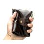 CST-002 Hot Selling Fashion Real Genuine Leather Men Wallet Pocket Card Purse Men Cool Wallet Chain Buckle Type RFID Anti-theft