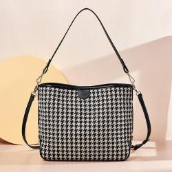 2021 Fall Winter Women Big Capacity Tote Handbags Houndstooth Ladies Crossbody Shoulder Bags