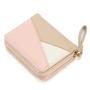 HR680 Leather Small Wallet Women Contrasting Colors Famous Mini Women Wallets Purses Short Coin Zipper Purse Credit Card Holder