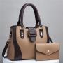 2024 Wholesale Big Capacity Transparent Handbags Bags Set High Quality PU Leather Ladies Fashion Women's Tote Bags