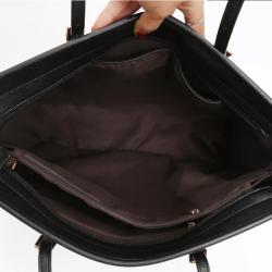 Hot Sale Leather Black Tote Bags Women Handbags Ladies Shoulder Sling Bag Women Big Totes Handbag Wholesale