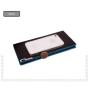 CUIKCA Long Leather Wallet For Men H035 Blue Edge Iron Included Angle Purse Photocards Wallets Leather Slim Card Holder